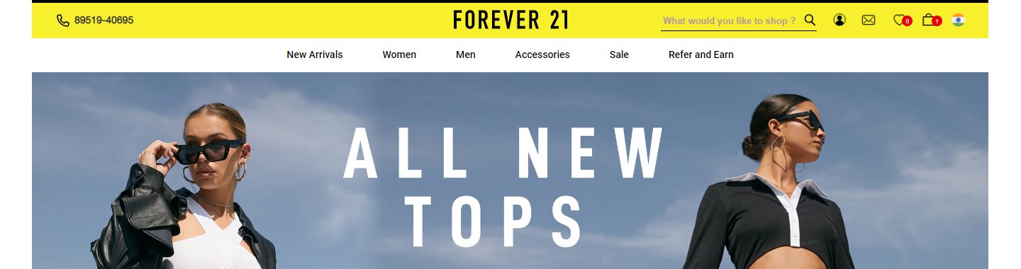 Forever21 Website